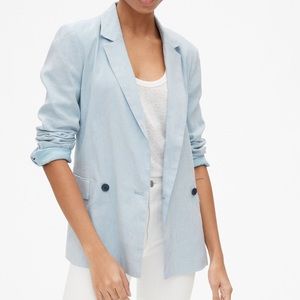Gap Classic Girlfriend Blazer in Linen